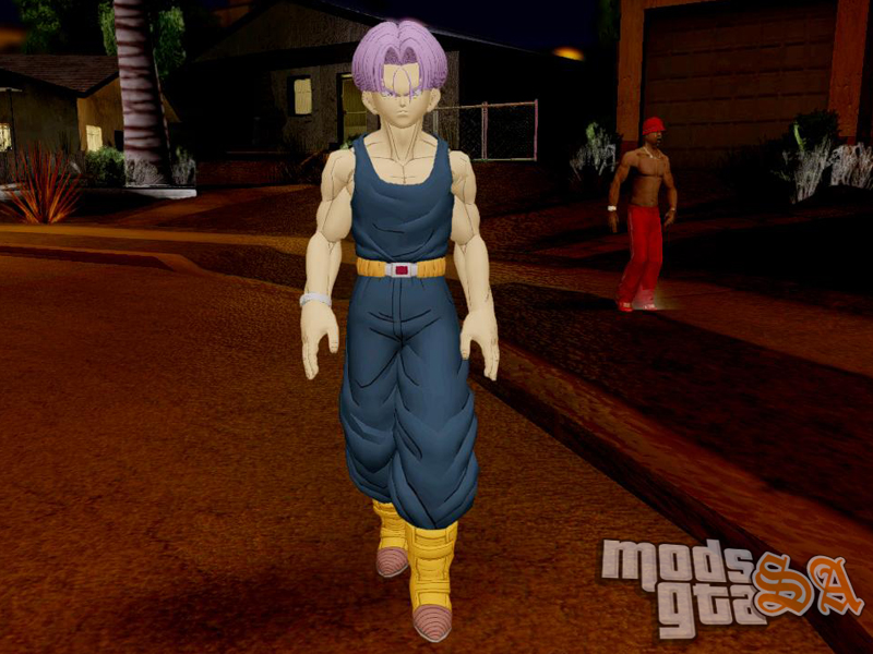 Mods GTA San Andreas Skin Trunks do Futuro Dragon Ball Xenoverse